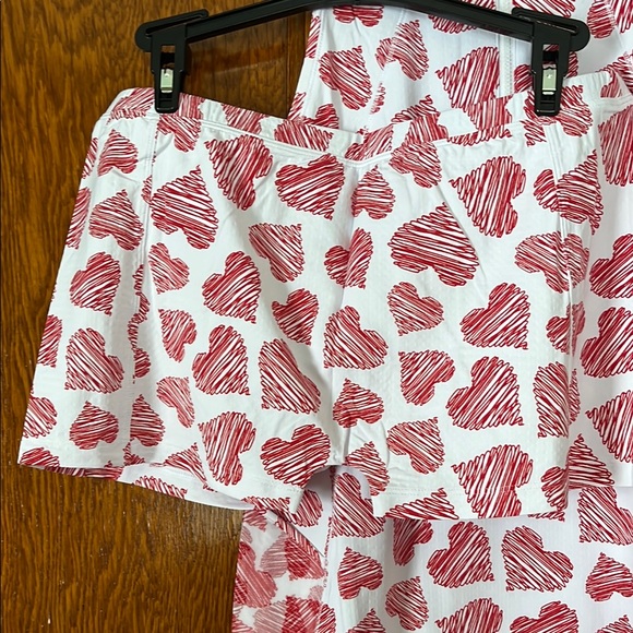 Ibkul Scribble Hearts Tennis Dress with Shorts Size M Red White NWT - Picture 7 of 16